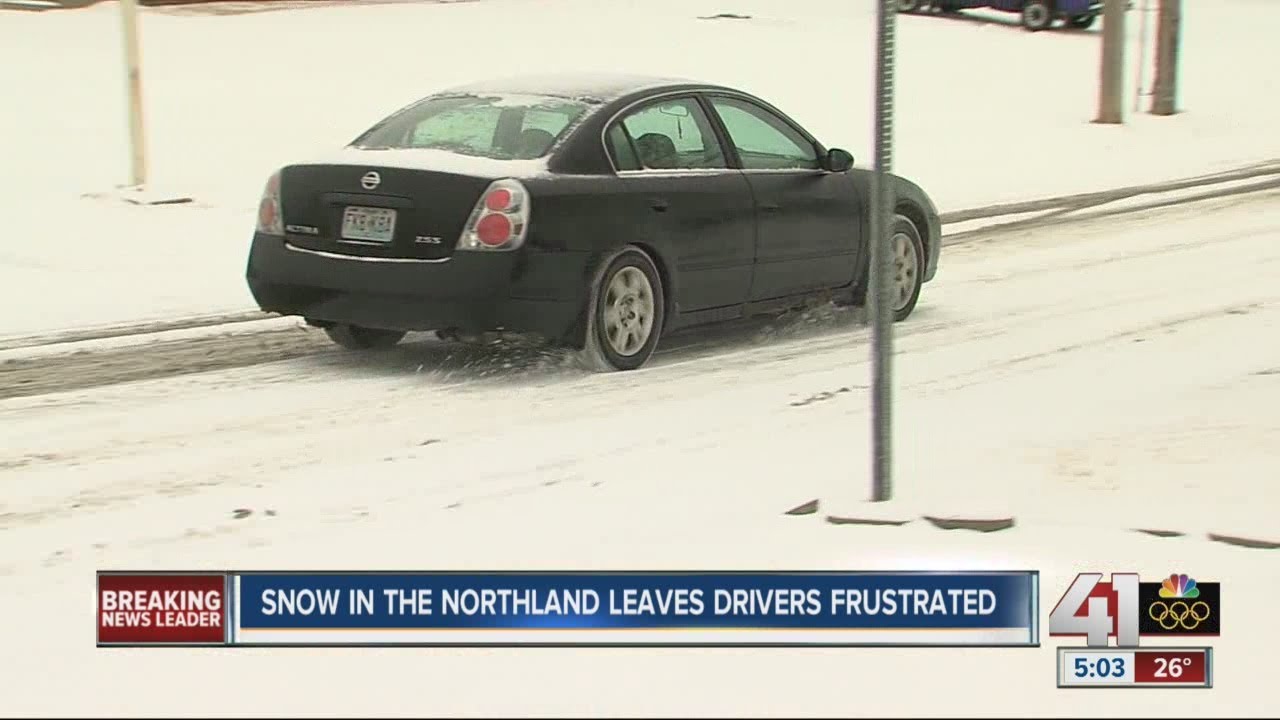 Snow in the Northland leaves drivers frustrated