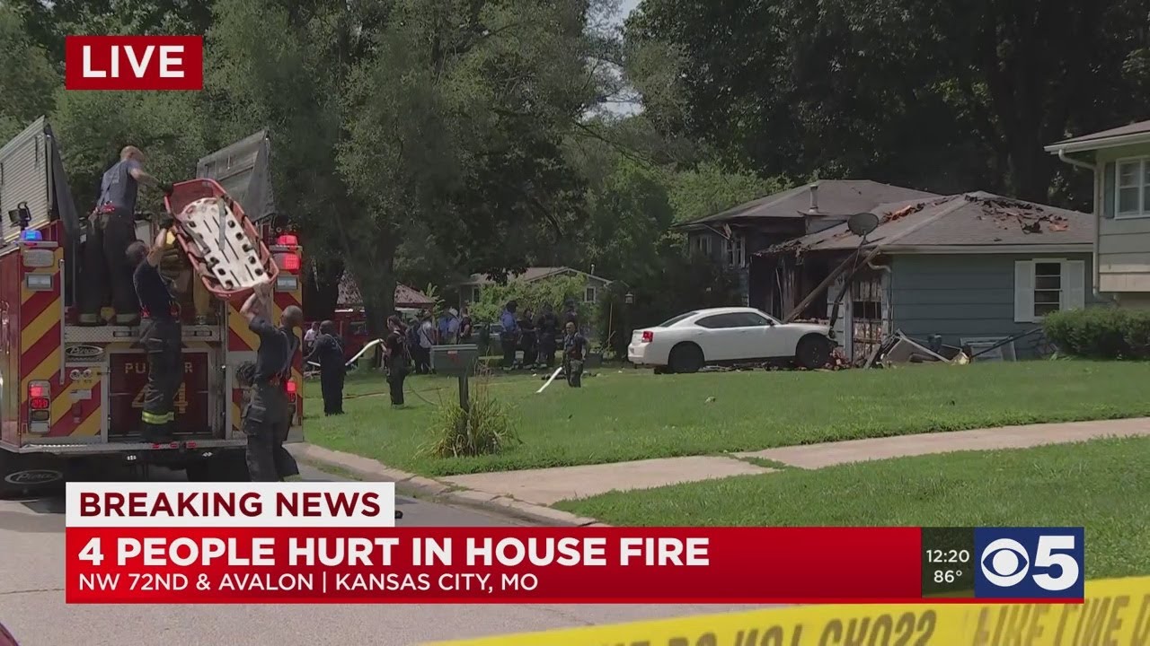 4 hospitalized after Northland house fire