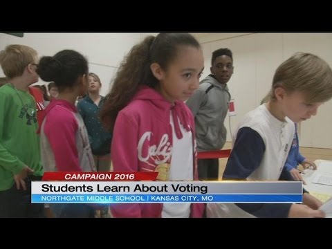 Northland middle school students take part in mock election