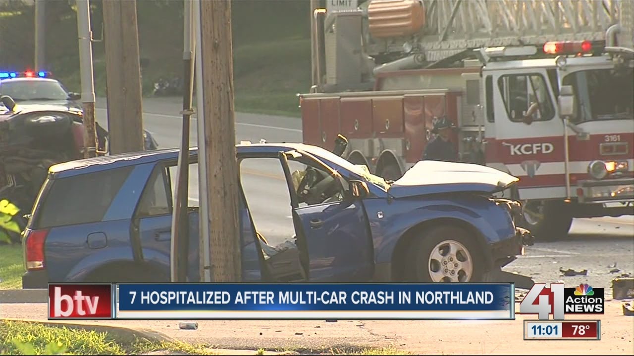 Seven hospitalized after Northland crash