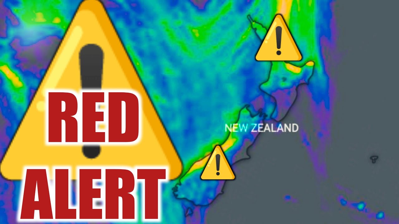 ⚠️ RED HEAVY RAIN WARNING FOR NEW ZEALAND TODAY 31 JANUARY 2023
