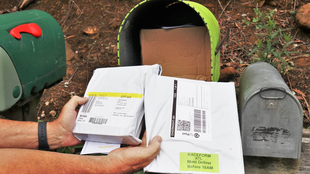 Kerikeri man baffled as letterbox jammed with ‘misdelivered’ courier packages