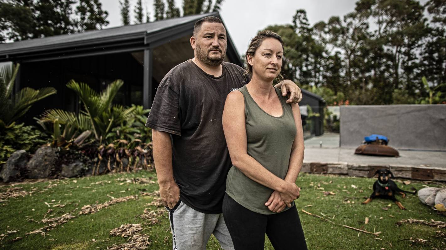 Mangawhai couple watched as their living room turned into a river