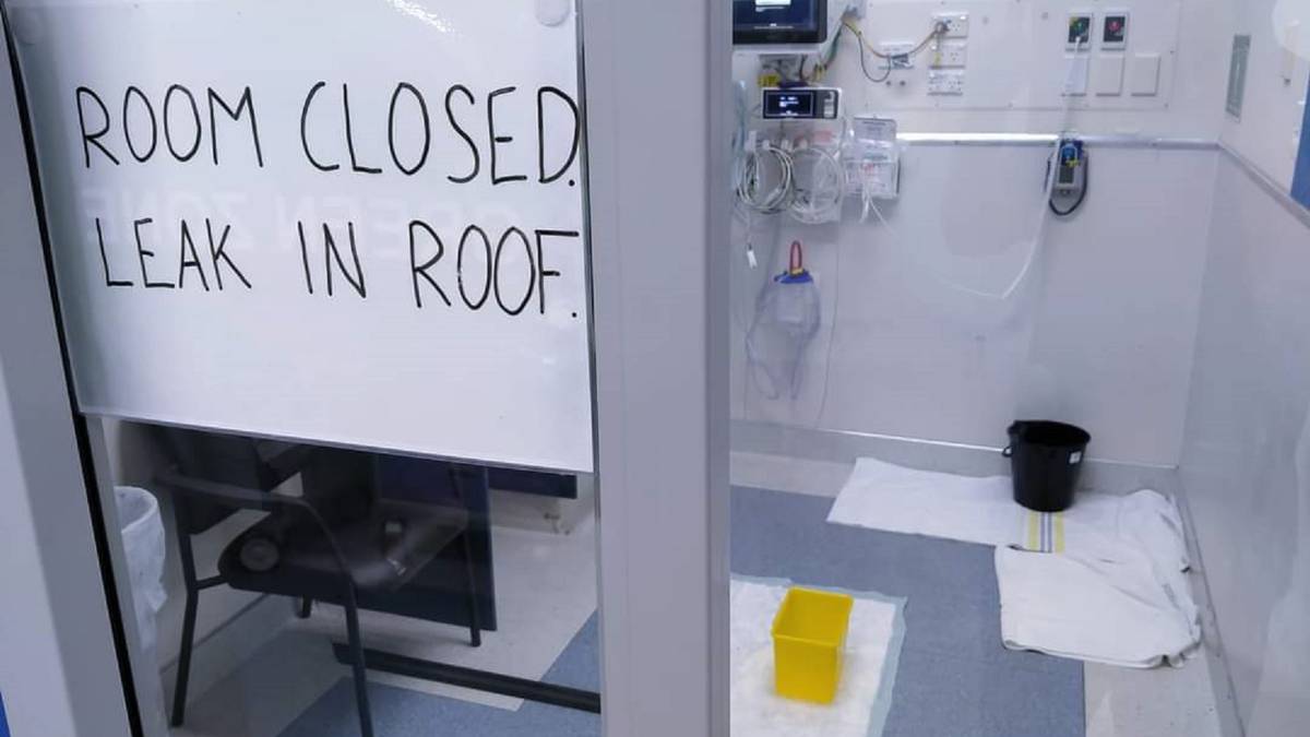 Whangarei hospital rooms still closed due to leaky ceiling
