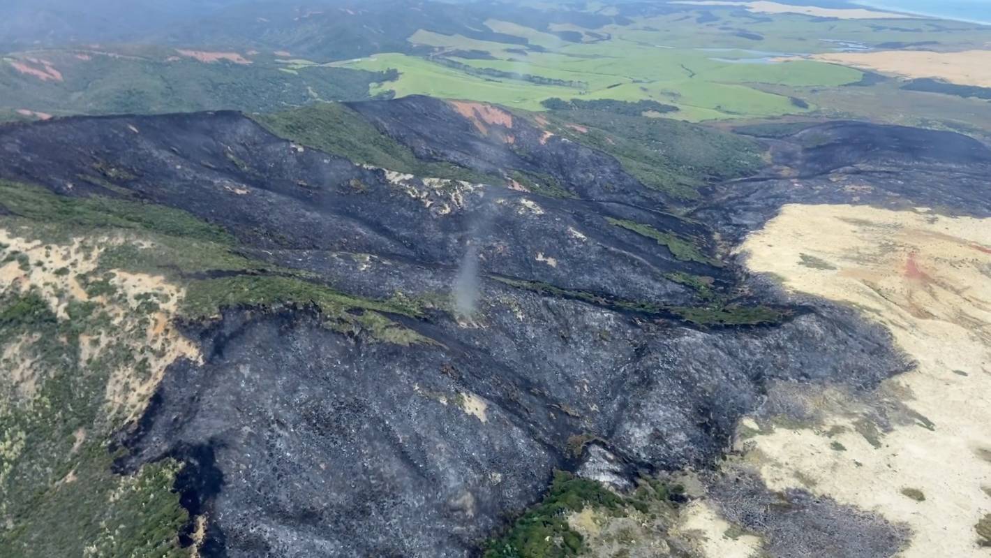 New video of Cape Reinga fire shows extent of the damage from four-day blaze