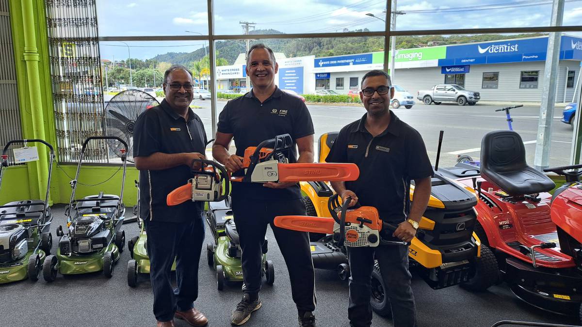 Donated chainsaws to go to Fire and Emergency New Zealand brigades in Whangārei and Kaipara