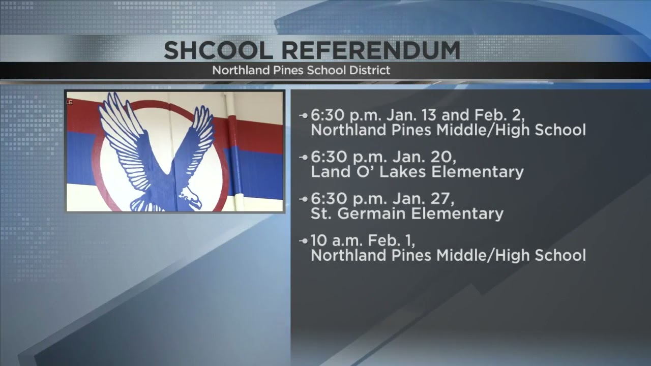 Northland Pines Schools set $4.6 million referendum