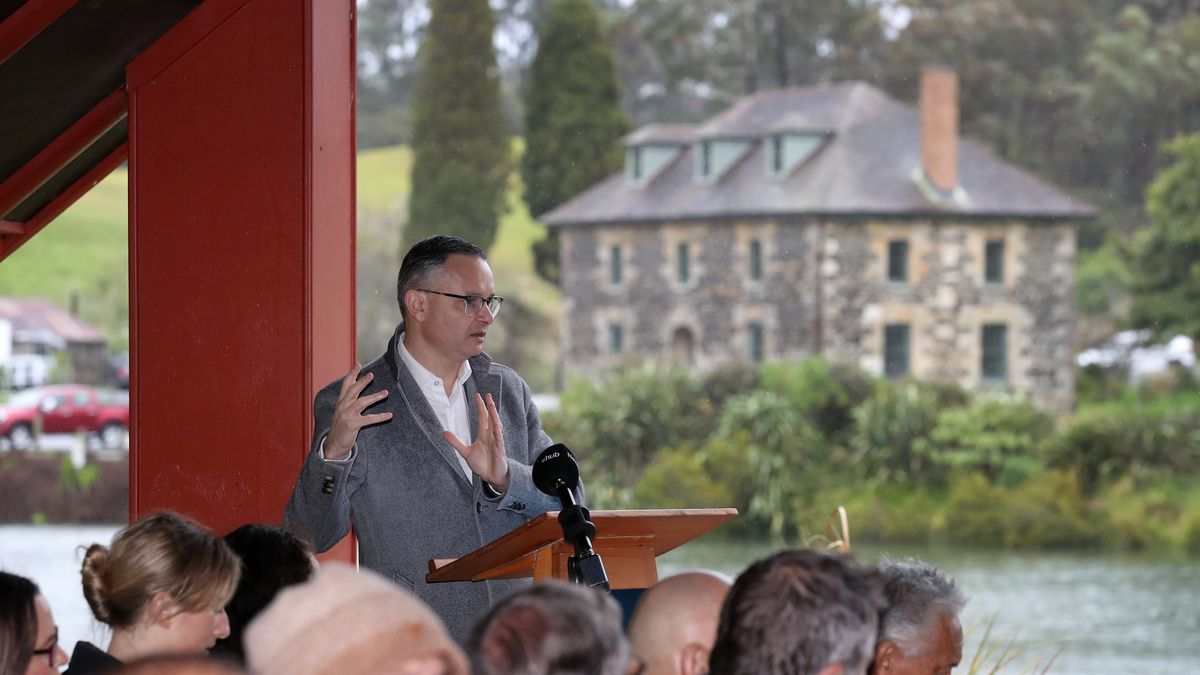 Associate Minister for the Environment James Shaw unveils biodiversity policy in Kerikeri