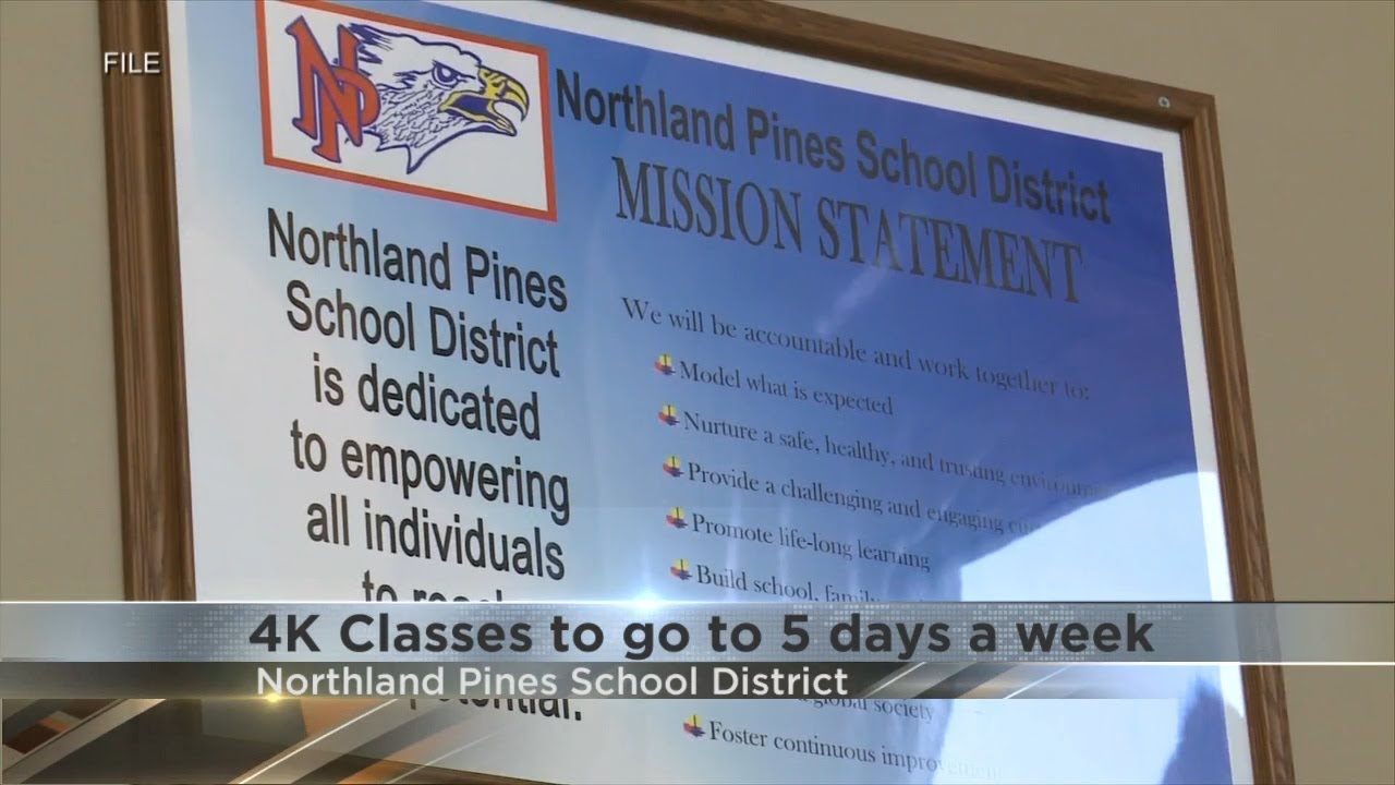 Northland Pines 4K classes to go to 5 days a week