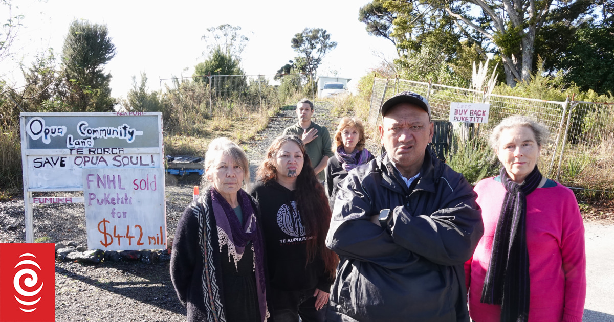 Tension rises at Ōpua as digger arrives on land subject to Treaty claim