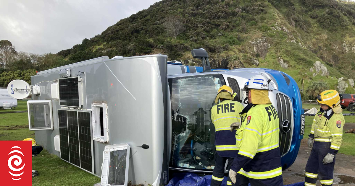 Elderly man still recovering in hospital after his campervan was flipped in suspected Northland tornado